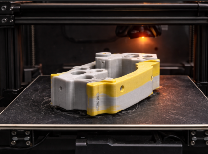 Fertigung eines Bauteils im 3D-Drucker